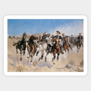 Dismounted by Frederic Remington Sticker
